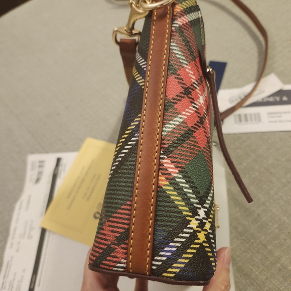Dooney & Bourke Tartan Plaid Crossbody Purse – Holiday Check Shoulder Bag - Picture 11 of 11